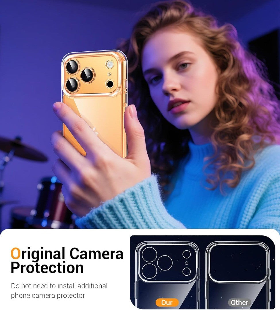 Case for Apple Iphone 17 Pro Max 17 Air 16E 15 14 plus 13 Clear Silicone Cover