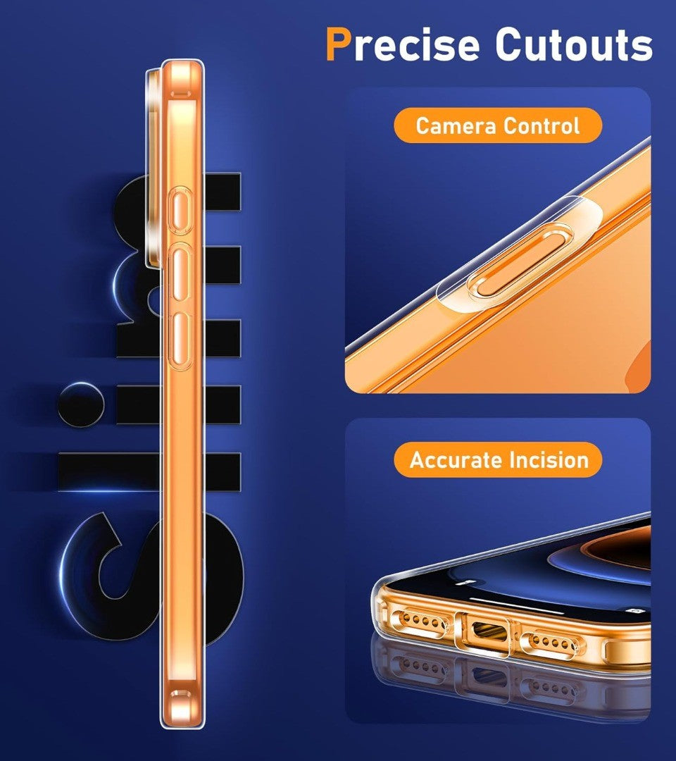 Case for Apple Iphone 17 Pro Max 17 Air 16E 15 14 plus 13 Clear Silicone Cover